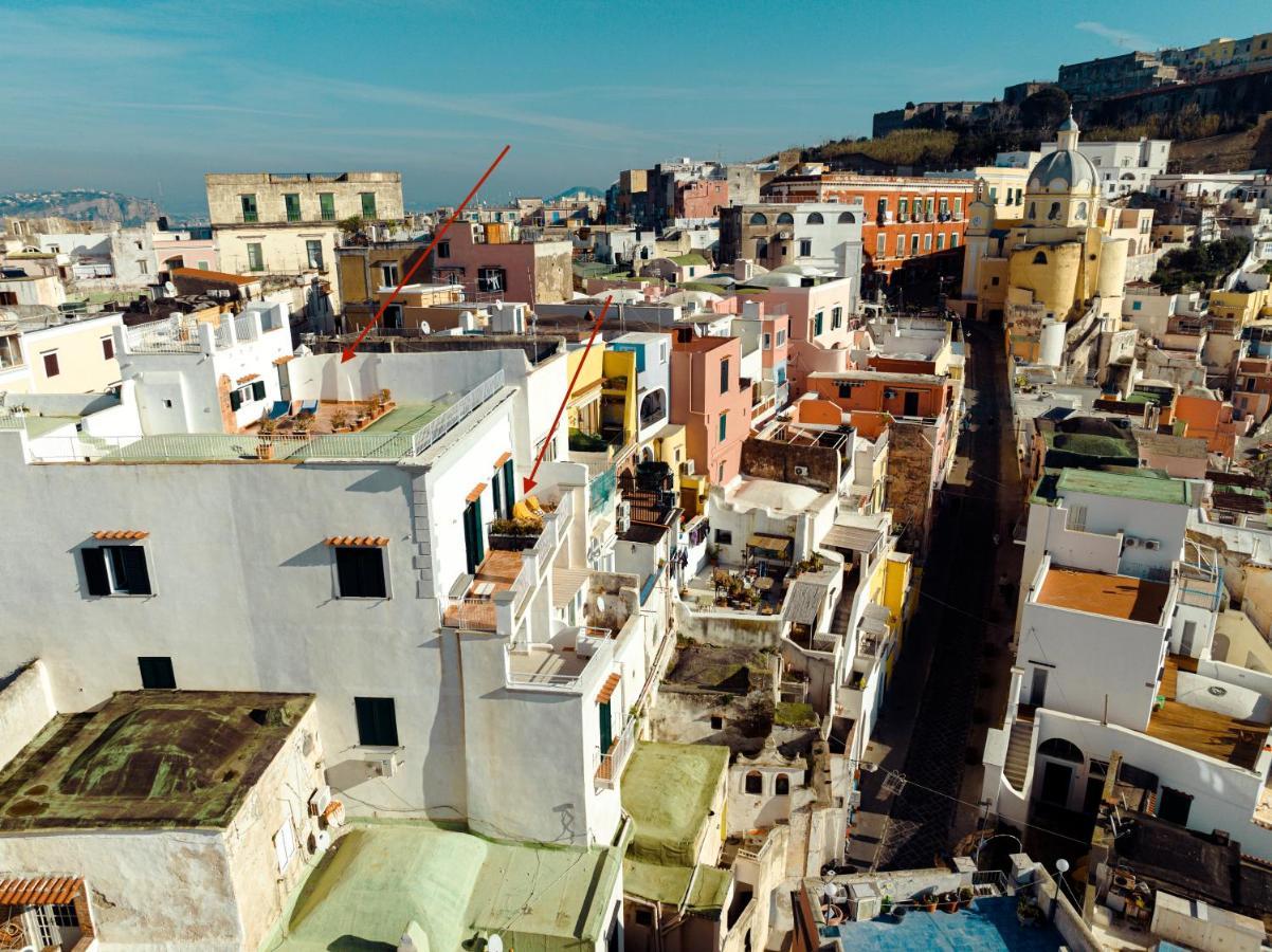 Torretta Corricella- Punta Pizzaco Apartment Прочида Екстериор снимка
